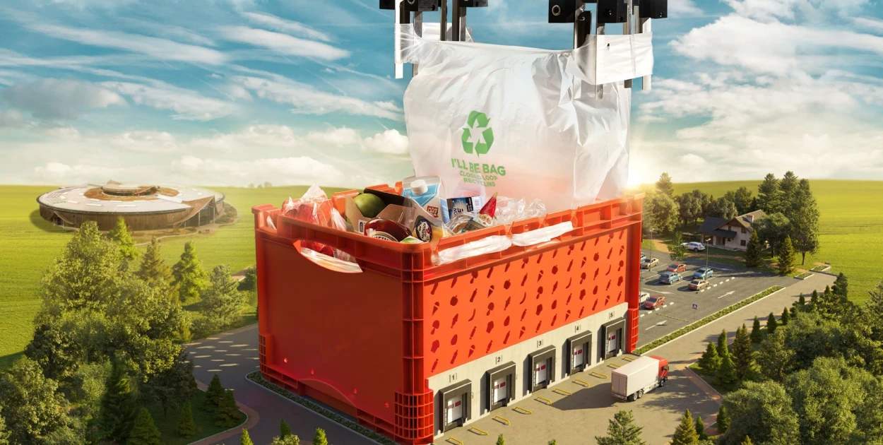E-commerce campagne bag placing